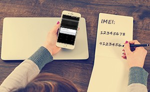 Notiz der IMEI Nummer