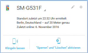 kostenloser Handy-Finder Android Ortungsdienst von Google